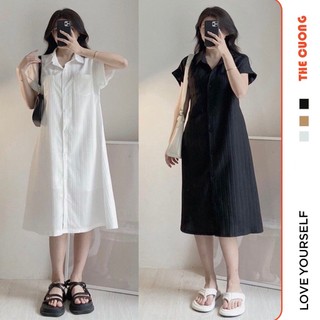 Đầm bầu,váy bầu công sở dự tiệc mùa hè c8837 dáng suông dài chất đũi cao cấp mềm mát thiết kế thanh lịch hot trend