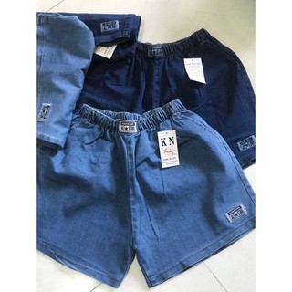  Quần Short jean nữ BIGSIZE -55KG>>80KG- quần đùi chất bò MỊN xinh xắn lưng thun dễ mặc HÌNH THẬT 