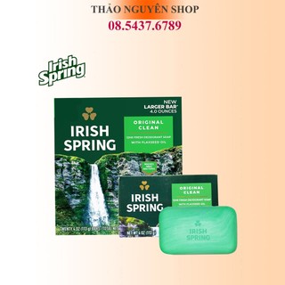  Xà bông cục Irish Spring 113g, xà bông Irish Spring Deodorant Soap Original