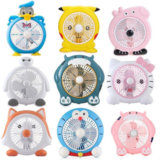 Quạt mini hình thú để bàn cắm điện văn phòng, Quạt văn phòng để bàn mini hình thú cắm điện