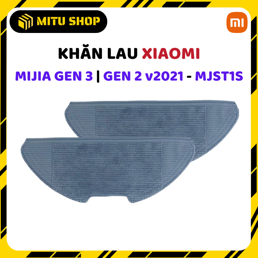 Khăn lau thay thế robot hút bụi Xiaomi Mijia Gen 3 MJSTS1 2 Lite MJSTL Mop 2 Pro MJST1SHW