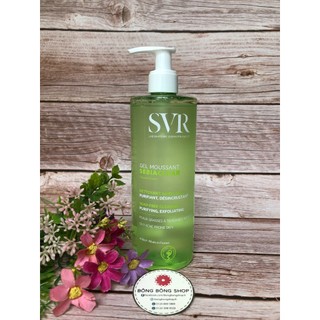 (Chuẩn Pháp-400ml mẫu mới) Sữa rửa mặt Sebiclear gel moussant cho da dầu mụn, làm sạch và loại bỏ tế bào chết