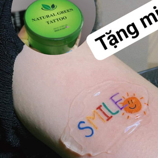 Gel bối sau xăm tattoo Gel nature green tattoo