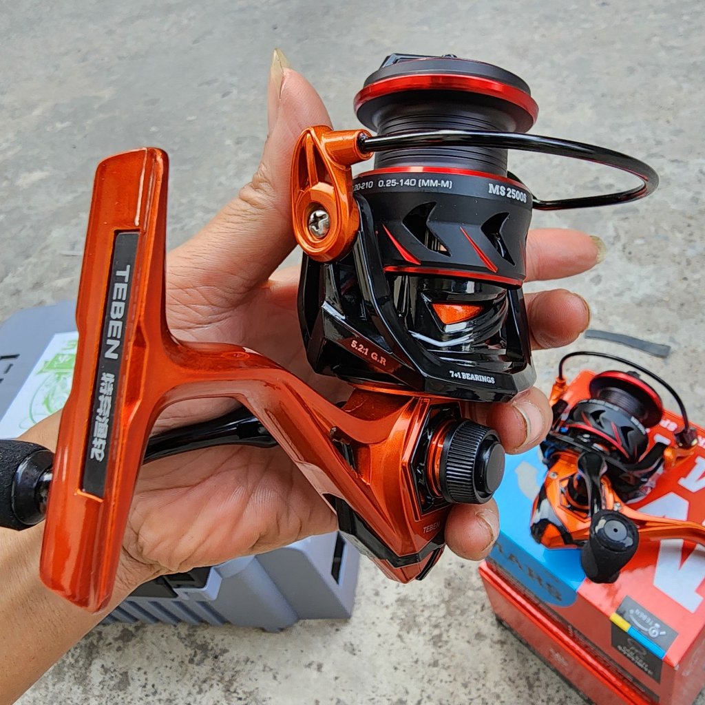 Máy Lure Cao Cấp TEBEN MS  2500s - 3000  _ Có 2 bạc Đạn Cối trợ lực làm máy êm mượt hơn