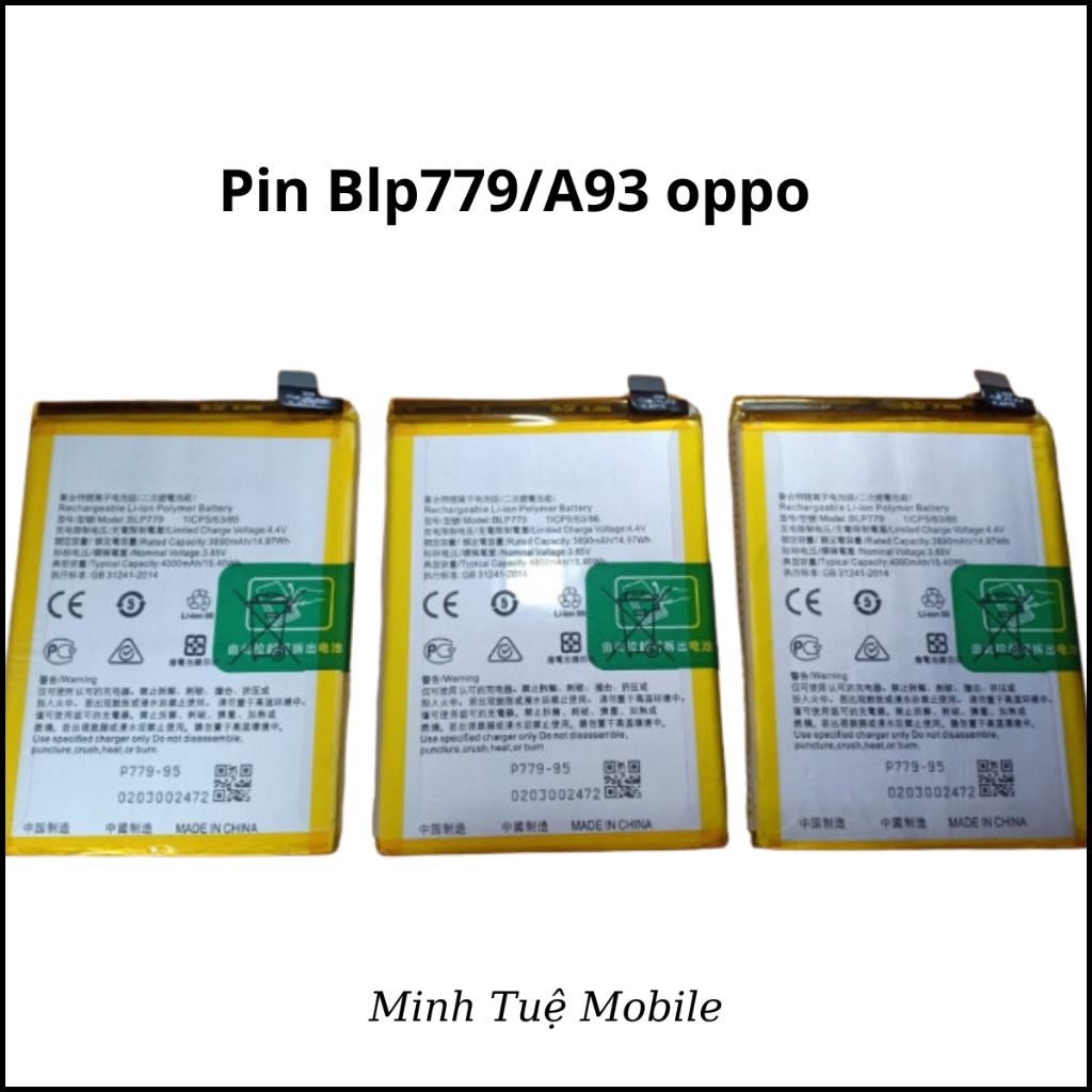 Pin  oppo blp779/a92s/ a93 / f17 pro/reno 4f / f17 pro mới chất lượng tốt