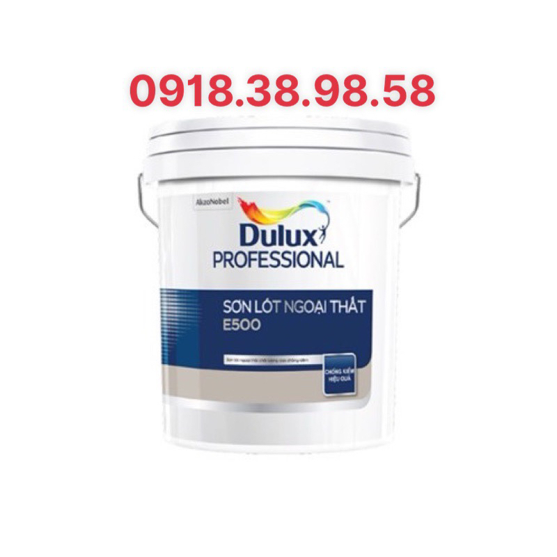 SƠN LÓT NGOẠI THẤT DULUX E500 -18 Lít