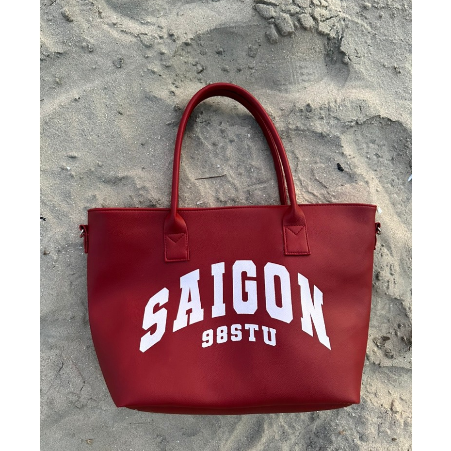 Túi tote saigon 98stu size L da pu cao cấp đựng vừa laptop tặng kèm dây đeo | BigBuy360 - bigbuy360.vn