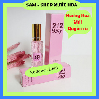 Nước hoa mini 212 nữ chai 20ml dạng xịt- mẫu 4d- Mùi 212 sexy women