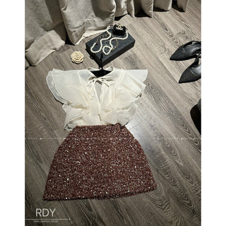 Set áo tơ bèo cv bling