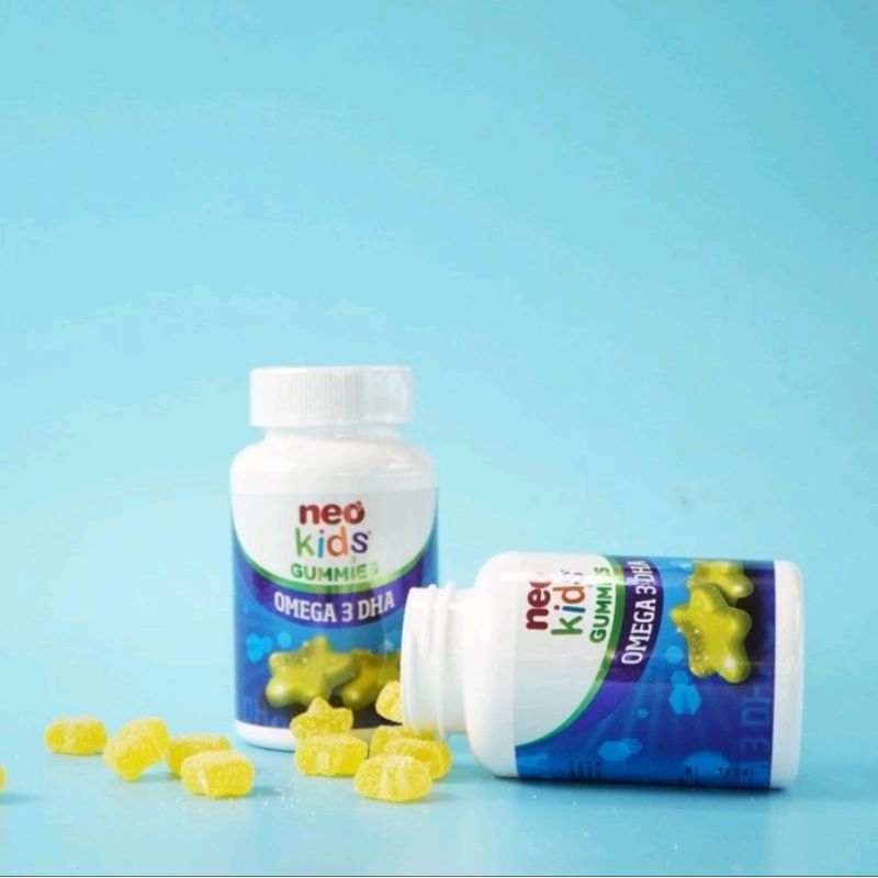 neo kids Gummies Omega 3 DHA cung cấp DHA vi tảo giúp bé thông minh hơn và cung cấp choline cho bé g