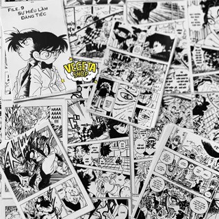 Tranh giấy poster decal dán tường mực in đậm sắc nét Anime manga truyện tranh trang trí phòng decor góc học tập làm việc