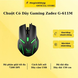Chuột có dây gaming zadez g-611m