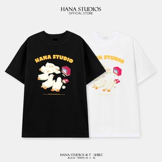 Áo Thun Nam Nữ Form Rộng Cotton Tay Lỡ Unisex , Áo Phông Cổ Tròn Hana Basic Oversize Trend 2024 - Duck TV