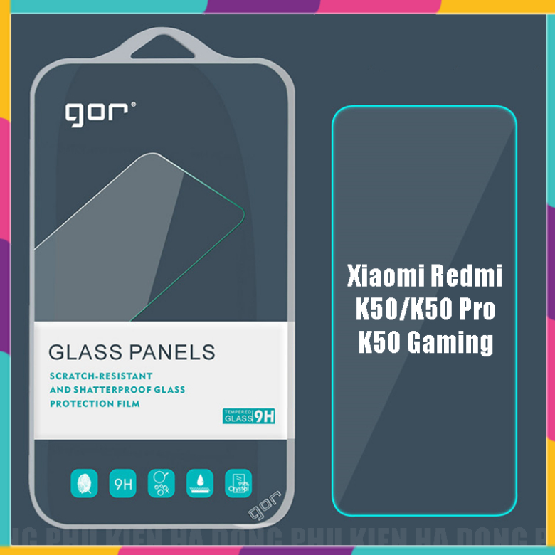 (Kính Gor) Kính cường lực Xiaomi Redmi K50 Pro, K50 Gaming, K50 Gor full hộp