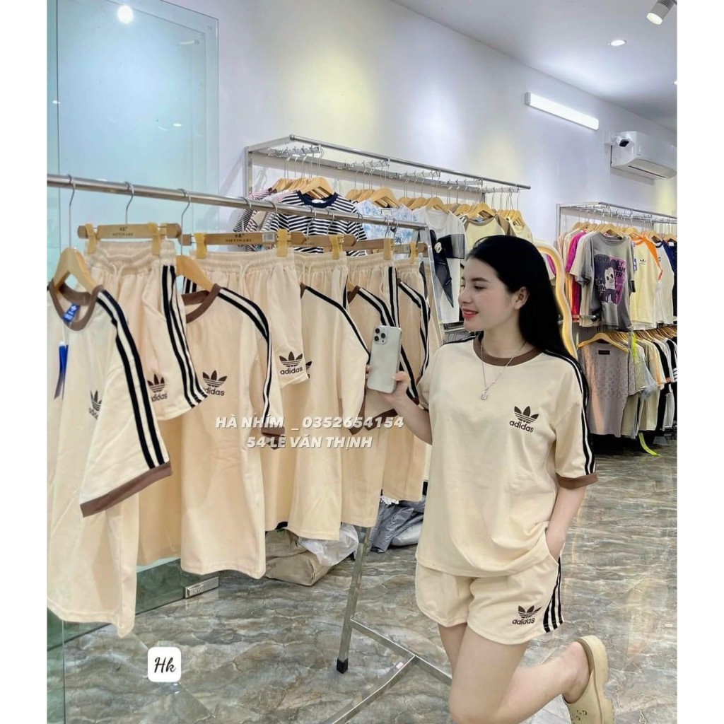 Set pull thêu das quần short