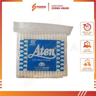 Tăm Bông Thân Nhựa Aten – Bông tăm ngoáy tai cho người lớn – Aten – 1 gói