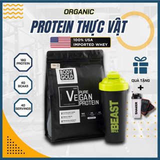 Whey Vegan Protein- Sữa Thực Vật  Tăng cân Tăng cơ Body Gold Túi 1kg + Tăng Bình Lắc 700ml