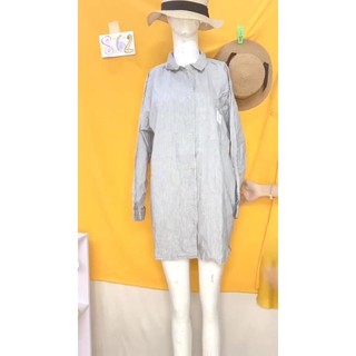 đầm sơmi kẻ sọc nhuyễn. S862