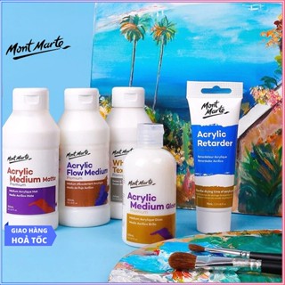 Dung Môi Mont Marte Phủ Bóng/Phủ Mờ/Chậm Khô Cho Acrylic, Đất Sét, Tranh Số Hoá,...