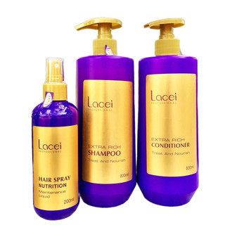 🇻🇳 Bộ bảo vệ tóc gội xả và xịt dưỡng tóc Lacei Extra Rich 800mlx2/200ml