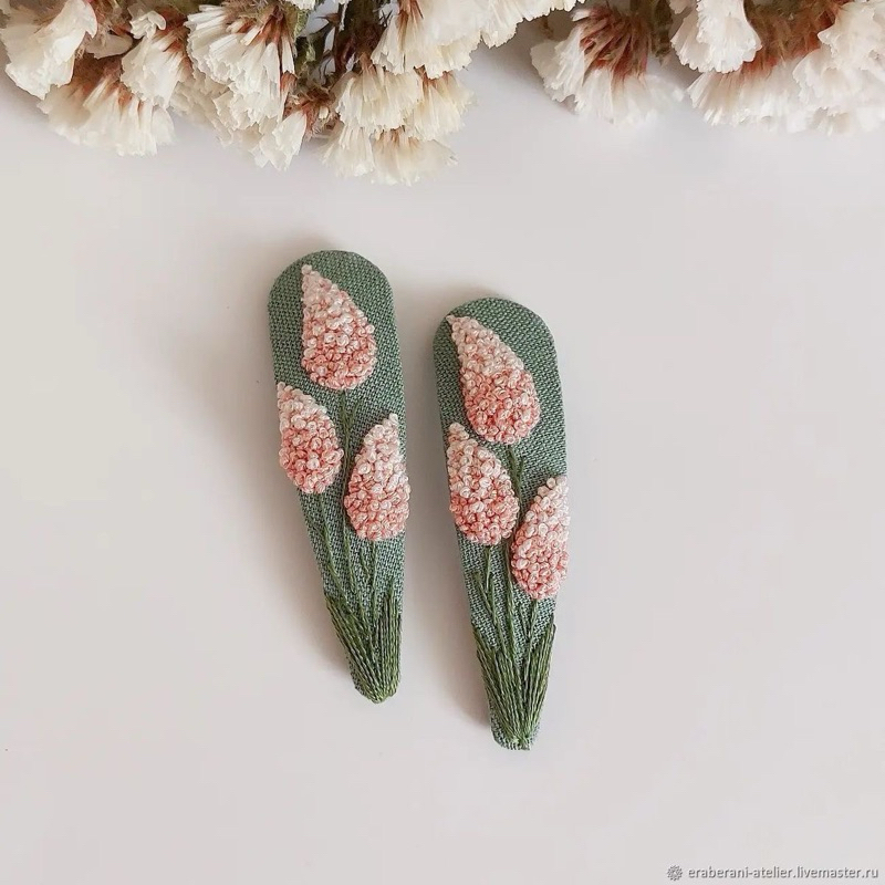 Kẹp tóc thêu tay thủ công (HandMade by Pong )