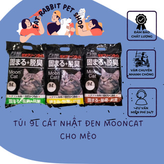 túi 9l cát nhật đen mooncat cho mèo🐶🐶fat rabbit🐱freeship🐱hỏa tốc nội thành