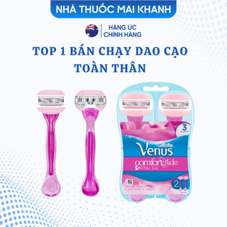 Bộ Dao Cạo Cho Nữ Có Đầu Bơ Gillette Venus Comfortglide White Tea Venus Blades