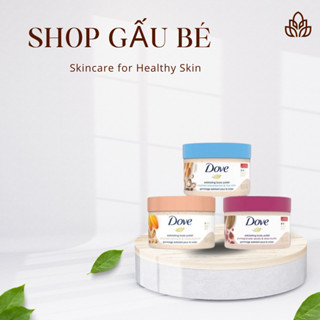 Kem Tẩy Tế Bào Chết Body Dove Chăm Da Sáng Mịn, Giữ Ẩm, Dưỡng Trắng 225ML