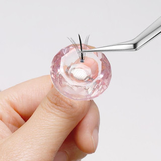 Nhẫn đổ keo nối mi, mực phun xăm pha lê
