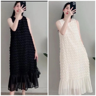 Đầm đuôi cá chất voan, Váy đi biển dáng dài sat nách tơ hai lớp xinh đi tiệc cưới, đi biển siêu hót mùa hè vải mềm mát