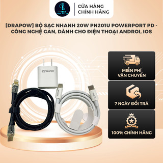  Bộ Sạc nhanh 20W PN201U PowerPort PD - công nghệ GaN, dành cho điện thoại Androi, IOS