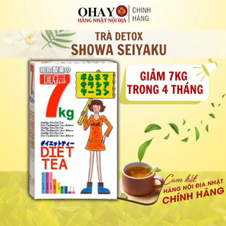 Trà Detox Showa Seiyaku Nhật hỗ trợ giảm 7Kg trong 4 tháng lành tính, an toàn từ thảo mộc- Ohayo Shop Japan