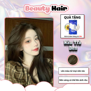 Thuốc nhuộm tóc Nâu Trà Đen, bảo vệ tóc không gây khô sơ tóc, nhuộm tóc Nâu Trà Đen, thuốc nhuộm tóc nâu, nhuộm tóc nâu