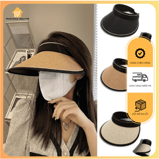 Nón chóp nữ, nón cói nửa đầu Hot Trend chống nắng vành rộng chống tia UV