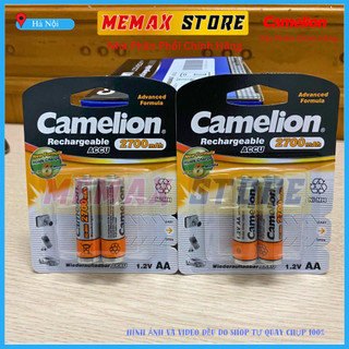 Pin sạc camelion rechargeable 1.2v aa 2700mah pin tiểu - vỉ 2 viên