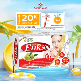 Viên Uống Bổ Sung Vitamin E Dân Khang Giúp Tăng Cường Chống Oxy Hóa, Trẻ Hóa Và Làm Đẹp Da EDK500
