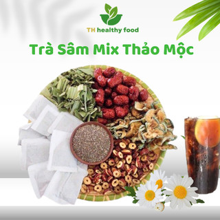 Trà sâm hạt chia mix thảo mộc th healthy food thanh nhiệt, thanh lọc cơ thể