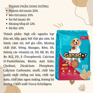 3kg - Thức ăn GANADOR cho chó