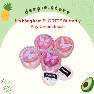 Má hồng dạng kem flortte butterfly airy cream blush 6g