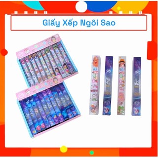 Giấy xếp ngôi sao - hình chibi - combo 5 xấp