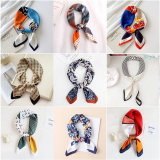 Khăn Lụa Vuông 70*70cm Khăn Turban Khăn Bandana Đa Năng