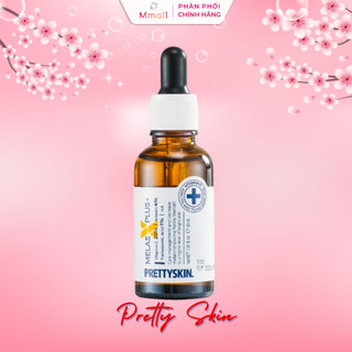 Serum Vitamin C Pretty Skin Melas Plus 20% Vitamin C 4% Arbutin dưỡng trắng da mặt Hàn Quốc 30ml | Mmall_vn