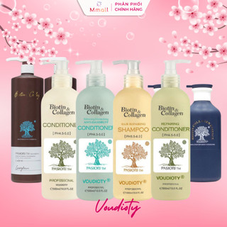 Dầu gội xả Biotin Collagen Voudioty ngừa gàu ngừa nấm ngăn rụng kích thích mọc tóc phục hồi hư tổn 500-1000ml | Mmall.vn