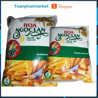 Bột mì hoa ngọc lan gói 1kg,500g , bột mì da dụng cao cấp cấp -toàn phát mart.