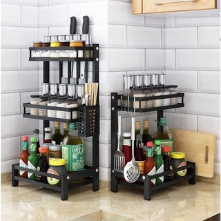 Kệ Để Gia Vị 2 , 3 Tầng Sang Trọng Sơn Nano Tĩnh Điện 5 Lớp Siêu Dày Sức Tải Lên Tới 20kg