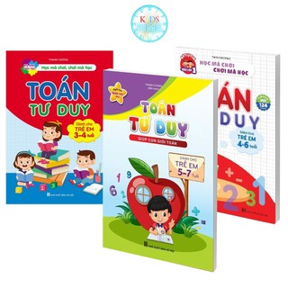 Sách - Bộ 3 Cuốn Toán Tư Duy Cho Bé Từ 3 - 6 Tuổi Bé Tự Tin Vào Lớp 1 - Hành Trang Cho Bé Vào Lớp 1