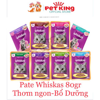 [MẪU MỚI]Sốt Whiskas 80gr Cho Mèo 8 Hương Vị Thơm Ngon