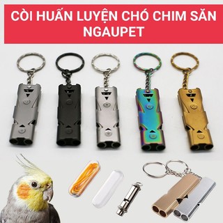 Còi Thép Chống Gỉ Hai Nòng Tần Số Cao Giúp Huấn Luyện Chó, Chim Săn, Thú Cưng Có Bán Buôn - Ngaupet