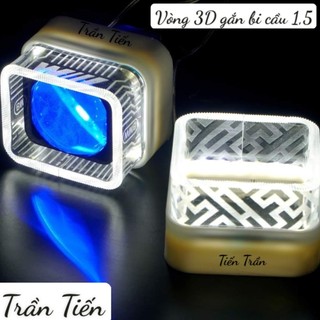 Vòng thiên thần 3d led mắt quy khắc hoạt tiết trang trí cho bi 1.5 vuông