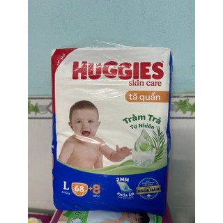 Tã quần huggies size l 68 + 8 miếng / l 16 miếng